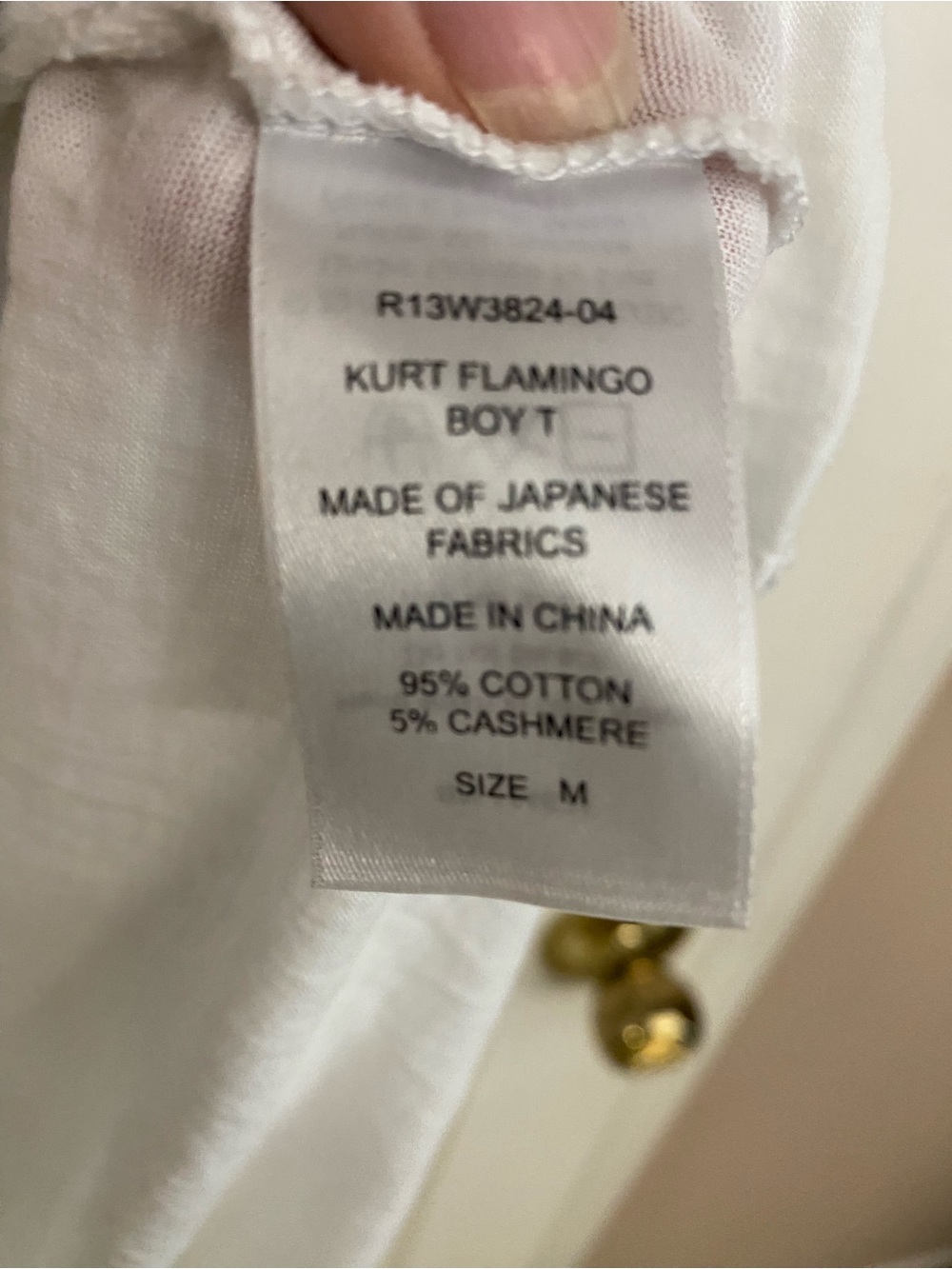 R13 Kurt pink flamingo tee - Picture 4 of 6